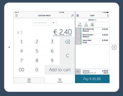 CashOrCard tablet app