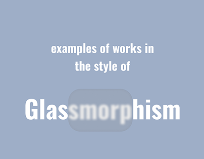glassmorphism in website design