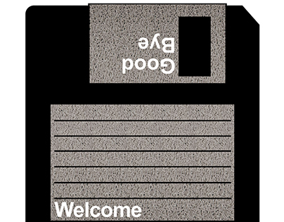 3.5 Floppy Disk Door mat