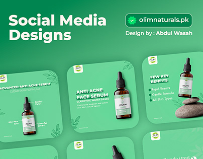 Social Media Design's for OlimNatural.pk