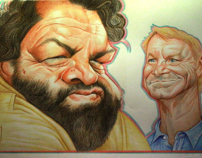 Caricature of Bud Spencer e Terence Hill