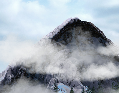 3D model and visualization of the mountain