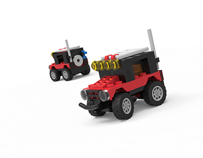 Lego Car 3D Modeling
