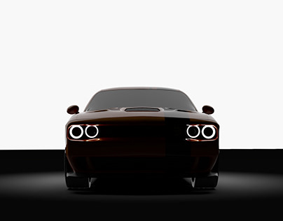 Dodge Challenger SRT_Hellcat_ 2015 (Blender + Keyshot)