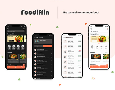 Foodiffin-Tiffin Service App | UI/UX Case Study