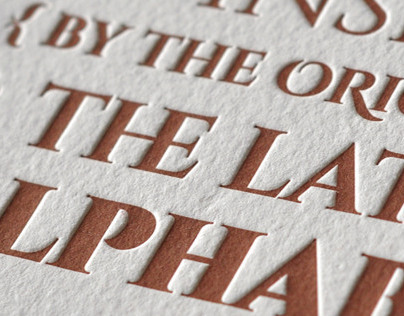 Cinzel Type Letterpress