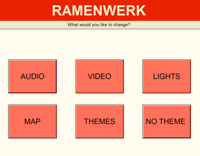 RAMENWERK Tablet Interface - Work  In Progress