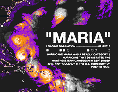 Hurricane Maria Poster Design