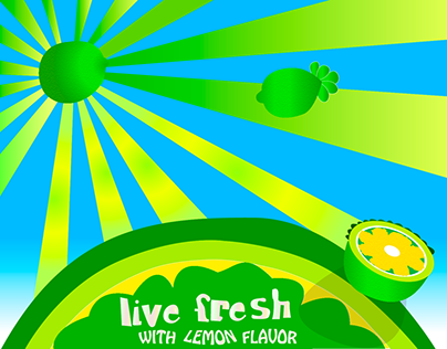 Live Fresh Vector Illustration Design.