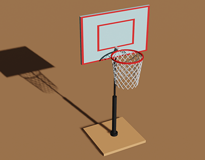 Basketball hoop 3D modeling バスケットボールのゴール No.53