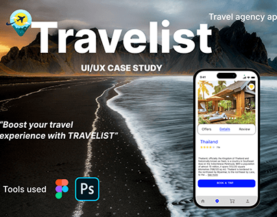 UI/UX case study for travel agency app