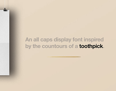 Toothpick Font