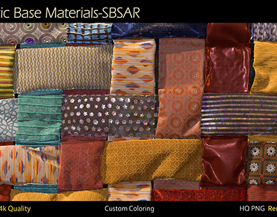 50 Fabric Materials-sbsar-4k-custom colors-Vol2