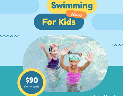 Swimming Class For Kids Instagram Post