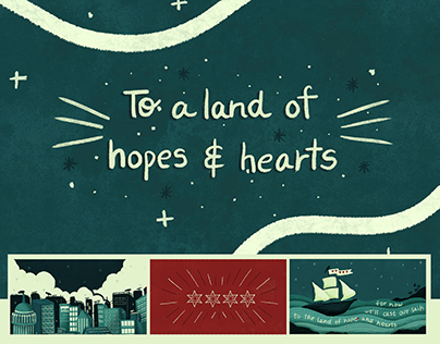 To a land of hopes and hearts