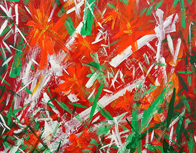 Абстрактний живопис / Abstract painting, 30x40, оргаліт