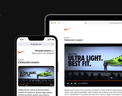 UX/UI - Nike's Training Portal