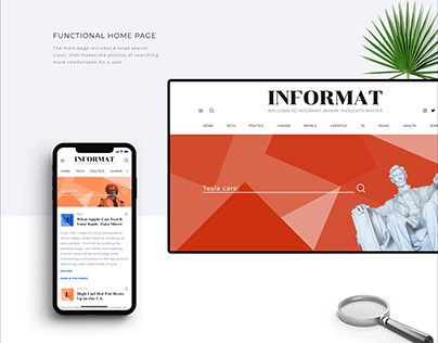 INFORMAT- online magazine concept