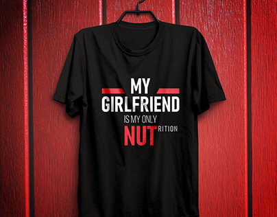 Funny Girlfriend Valentine's Gift Tshirt Black & Red