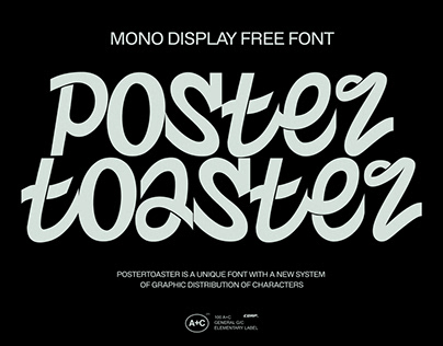 POSTERTOASTER - Mono Display Free Font
