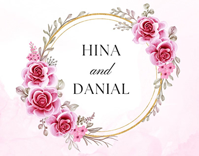 HINA & DANIAL Wedding Invites ✨