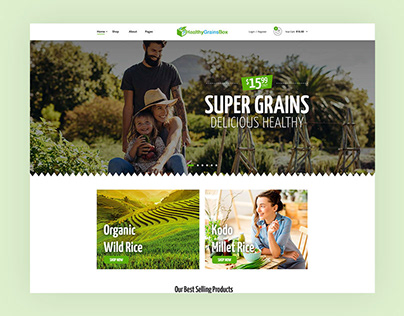 Super Grains Shopify Theme Design