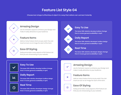 Features List Style Design