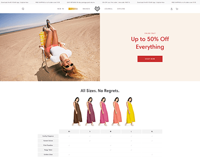Shopify Clothing brand ecommerce store/website design