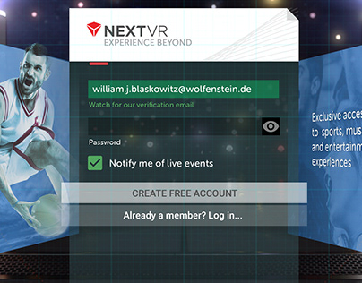 NextVR: A/B Testing Forced Account Creation
