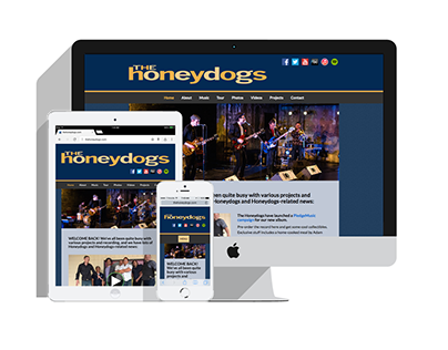 The Honeydogs - Website Design