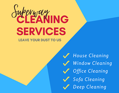 Banner Design for Cleaning Company