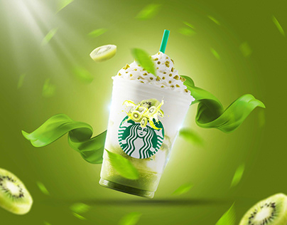Starbucks Advetisement of Matcha Frappuccino
