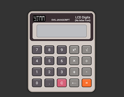 skeuomorphic calculator (svg and javascript)