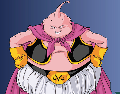 Majin Boo vector Illustrator cc