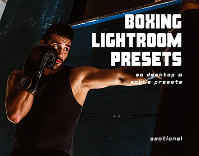 30 Boxing Lightroom Presets for Desktop, Mobile