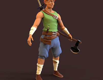 3D Fighter character