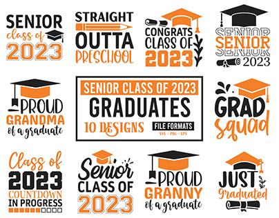 CLASS OF 2023 SENIOR GRADUATE SVG DESIGN
