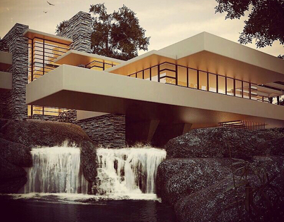 Fallingwater House by Frank Lloyd Wright