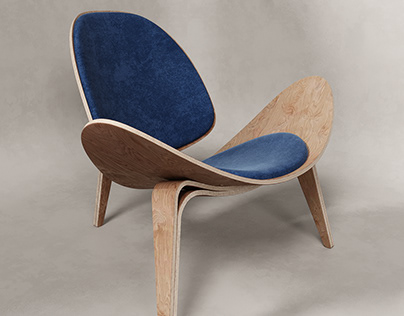 Предметное моделирование мебели. Shell Chair by Wegner