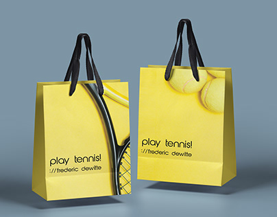 Play Tennis! Paper bag Design