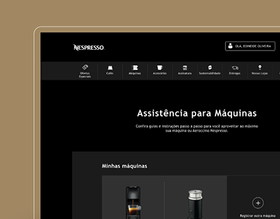 Assistência Nespresso | Projeto Aela | UX/UI