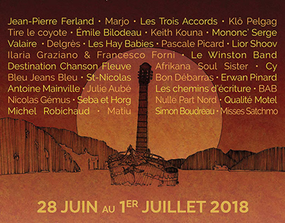 Poster - Festival de la chanson de Tadoussac (2018)