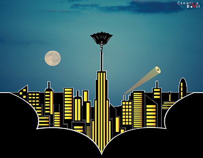 Batman & Gotham City Illustration