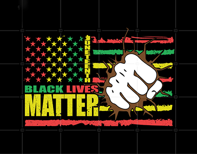 Black Lives Matter American Flag Art Svg Files