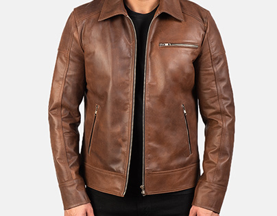 CozzyCo Brown Leather Jacket for UK Winters