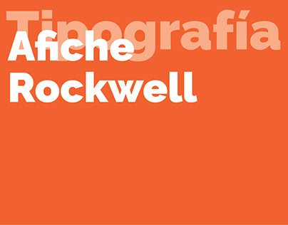 RockWell - Afiche Tipográfico