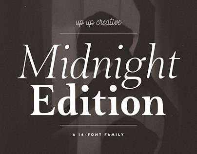Midnight Edition: A New Serif Font Family