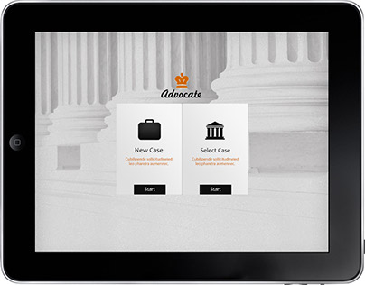 Advocate - Law IOS App Design