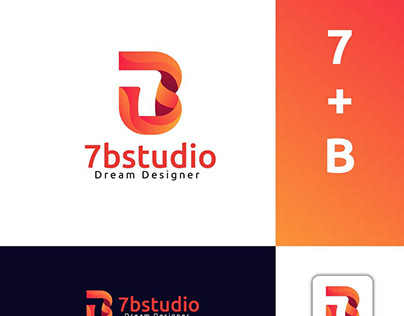 7B studious logo design