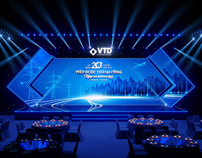 Bộ thiết kế cho Lễ kỷ niệm 20 năm thành lập Công ty VTD